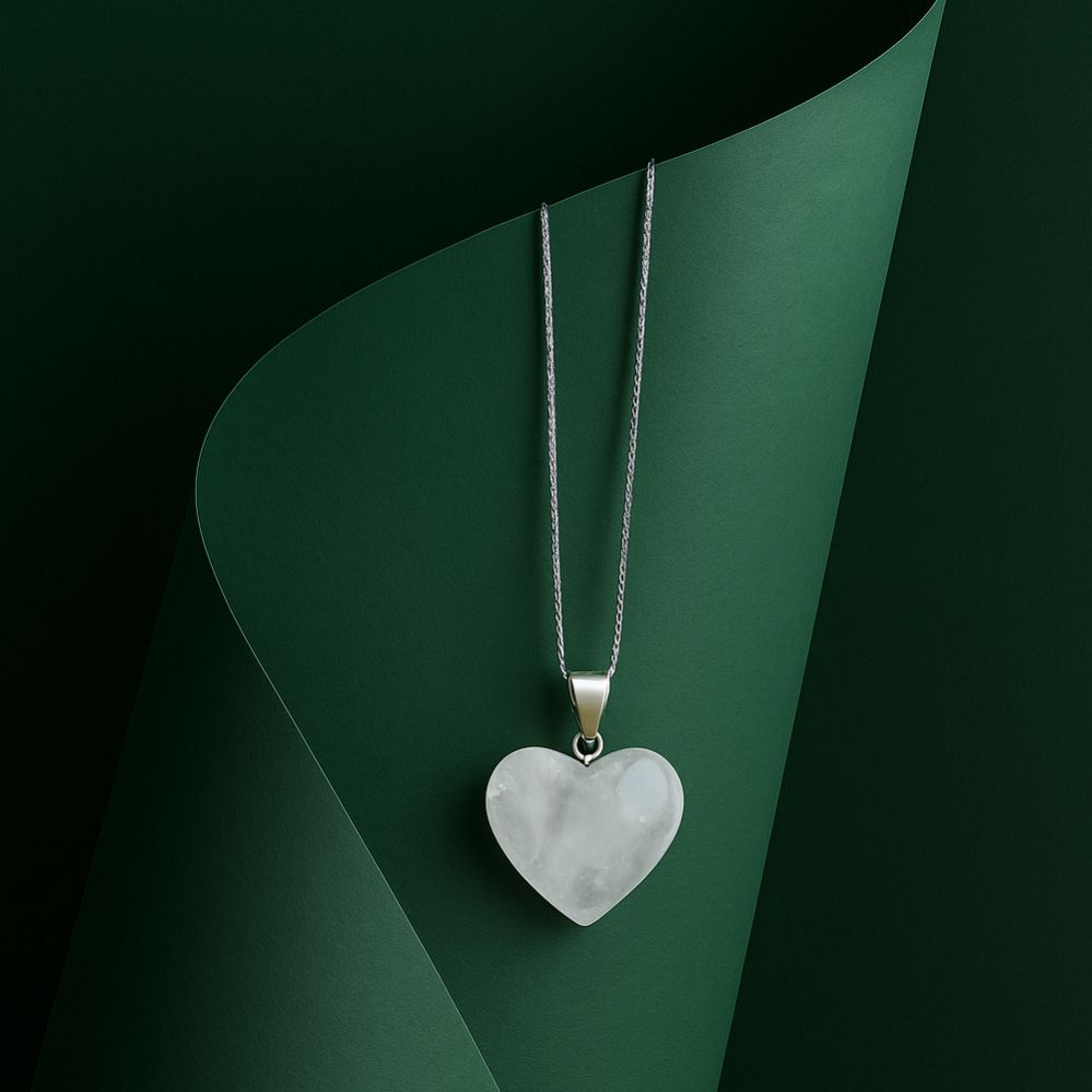 Crystal Heartstone Pendant – Clarity You Can Wear